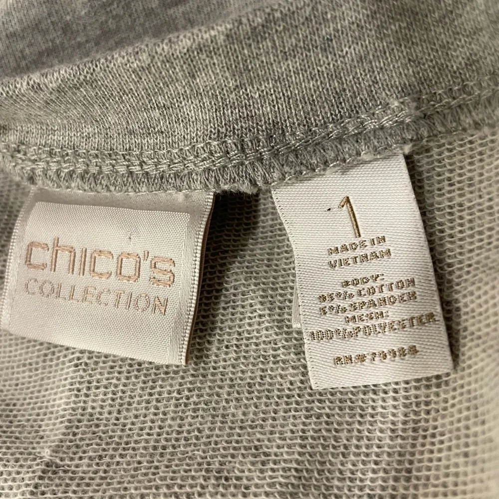 NWOT Chicos Sequined Sweatshirt - Picture 5 of 5